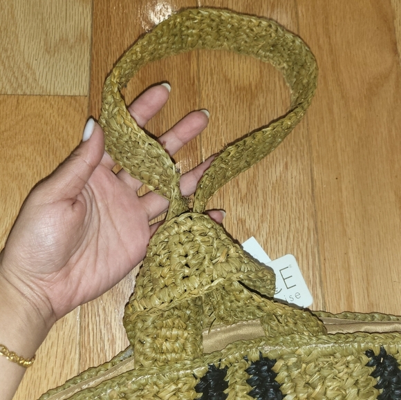 NWT L*SPACE Loop Straw Tote - Picture 3 of 4